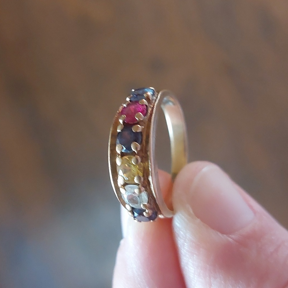 10k Gold Ring with Stones